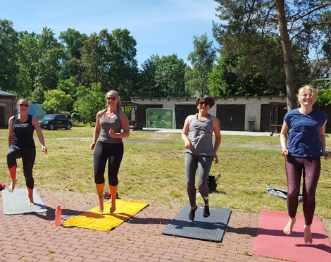 Sport auf dem Gutshof