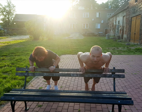 Sport auf dem Gutshof